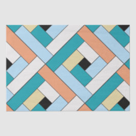 Rechthoekpatroon (ver10) met aangepaste details tissuepapier