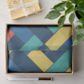 Rechthoekpatroon (ver7) met aangepaste details tissuepapier (Geschenk)