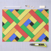 Rechthoekpatroon (ver9) met aangepaste details tissuepapier (Craft)