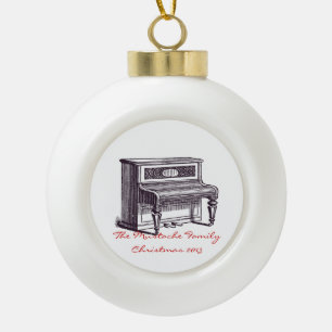  rechtop Piano Keramische Bal Ornament