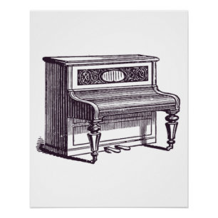 rechtop Piano Perfect Poster