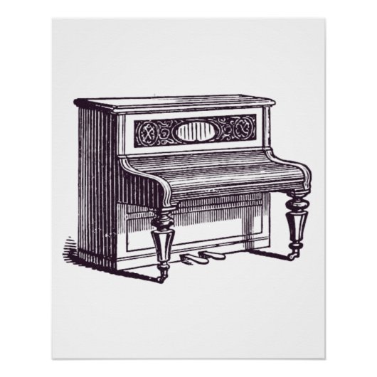  rechtop Piano Perfect Poster (Voorkant)