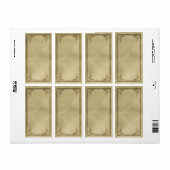 Rechtopstaande hoeken Apothecary Label (Full Sheet)