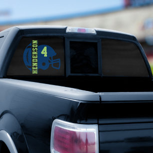 Rechts Aangezicht American Football Wedstrijd Dag  Raamsticker