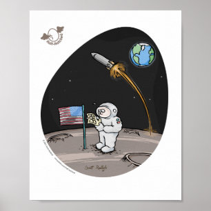 Rechts achteraf afdrukken poster