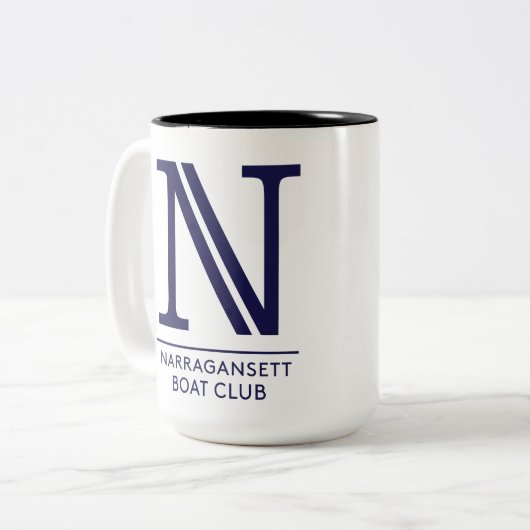 Rechts - Behandelde NBC 15 oz Two-Tone Mok (Voorkant links)