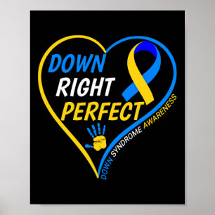 Rechts geperfectioneerd - World Down Syndroeness Poster