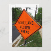 Rechts land gesloten briefkaart (Voorkant / Achterkant)