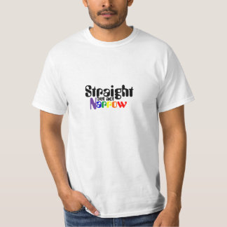 Rechts maar niet pijlvormig t-shirt