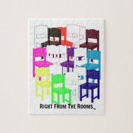Rechts van de kamers Houd uw stoel puzzel