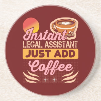 Rechtsassistent koffie onderzetter bureau cadeau