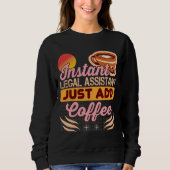 Rechtsassistent koffie sweatshirt cozi (Voorkant)