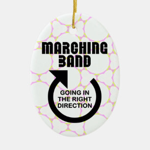 Rechtse richting Marching Band Keramisch Ornament