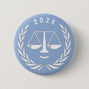 Rechtsgeleerde Rechtenfaculteit Afstudeeren Knoop Ronde Button 5,7 Cm