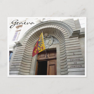 rechtsgenève van het paleis briefkaart
