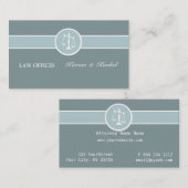 Rechtsgrond van het Hof van Justitie Visitekaartje (Voorkant / Achterkant)