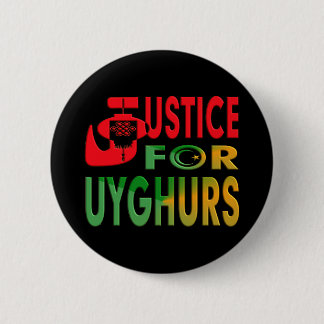RECHTSPRAAK VOOR UYGHURS RONDE BUTTON 5,7 CM