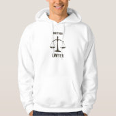 Rechtsschool Afstuderen Congrats Scale of Justice Hoodie (Voorkant)