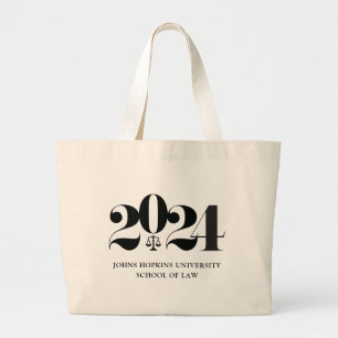 Rechtsschool Afstuderen Gift Grote Tote Bag