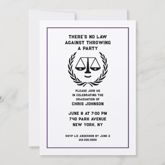 Rechtsschoolverlaters Kaart (Voorkant)