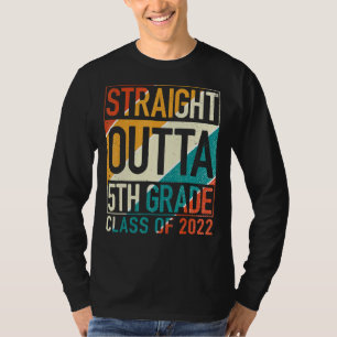 Rechtstreeks Afstuderen met vijf graden T-shirt