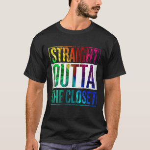 Rechtstreeks buiten de Kast LGBT Gay Pride T-shirt