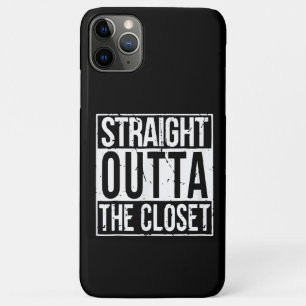 Rechtstreeks buiten de Kast LGBT Gift T-Shirt iPhone 11 Pro Max Hoesje