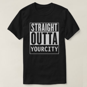 Rechtstreeks buiten uw shirt van de Stad T