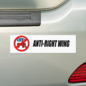 RECHTSTREEKS BUMPERSTICKER (Op auto)