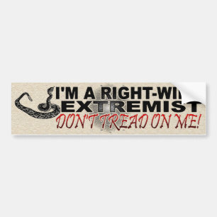 RECHTSTREEKS EXTREMIST BUMPERSTICKER