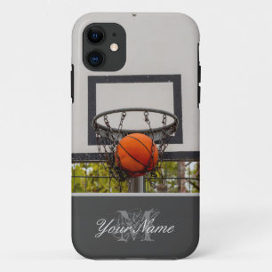 Rechtstreeks geraakt op de basketbalrechtbank. iPhone 11 hoesje