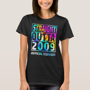 Rechtstreeks na 2009, geboortedag, wijnstokkleurst t-shirt