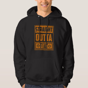 Rechtstreeks Outta Fiat Bitcoin Crypto Voor Mannen Hoodie