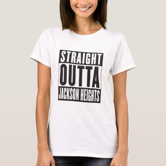 RECHTSTREEKS OUTTA JACKSON HOGHTS T-SHIRT (Voorkant)