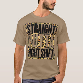 Rechtstreeks 's nachts verplaatsingslat t-shirt