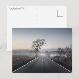 Rechtstreeks schilderachtig landweg briefkaart