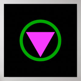 Rechtstreeks symbool poster