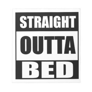 Rechtstreeks Uit Bed Notitieblok