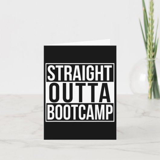 Rechtstreeks uit de bootcamp  kaart (Voorkant)