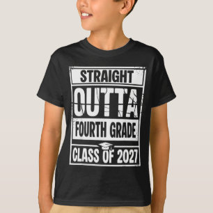 Rechtstreeks uit de eindexamenklas van de vierde k t-shirt