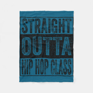 Rechtstreeks uit de hiphopklas klas van 2026 fleece deken