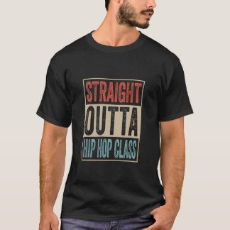 Rechtstreeks uit de hiphopklas Retro hiphopmuziek  T-shirt