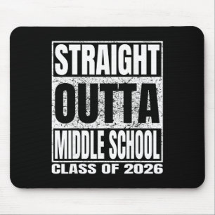 Rechtstreeks uit de middelbare school Grappig 2026 Muismat