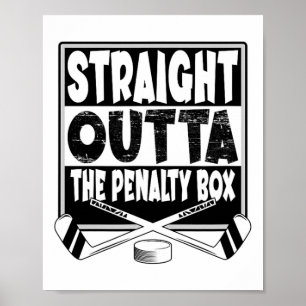 Rechtstreeks Uit De Strafbank IJshockey Hockey Man Poster