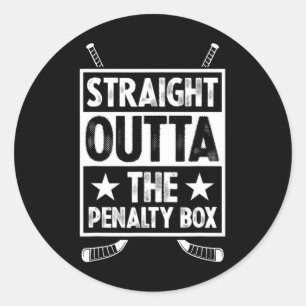 Rechtstreeks Uit De Strafbank Keeper Grappige IJsh Ronde Sticker