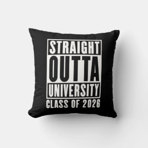 Rechtstreeks uit de universiteit klas van 2026 kussen