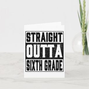 Rechtstreeks uit de zesde graad Grappig 2025 6e af Kaart