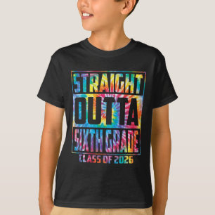 Rechtstreeks uit de zesde klas Cl 2026 Afstuderen T-shirt