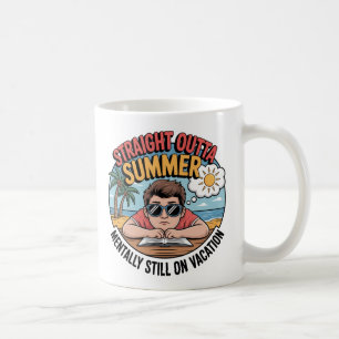 Rechtstreeks uit de zomer Grappig terug naar scho Koffiemok