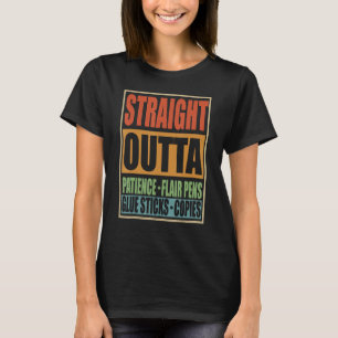 Rechtstreeks Uit Geduld Flair Pennen Lijmstiften T-shirt